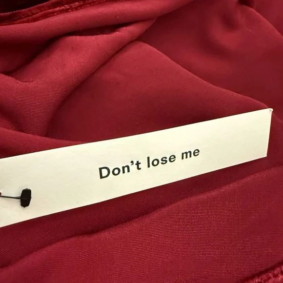 NWT Reformation Minara Strapless Midi Dress in Chianti Size 8 - Picture 13 of 17